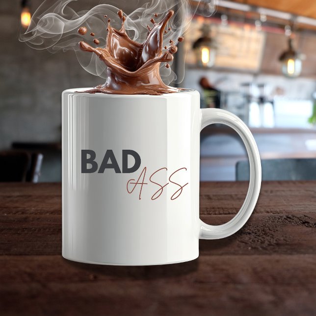 BADAss – Funny Coffee Humour | Modern Boss Mug (Creator Uploaded)
