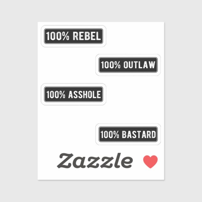 Badass Helmet Stikers Pack I (Sheet)