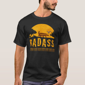 Badass Honey Badger Sunset Vintage T-Shirt