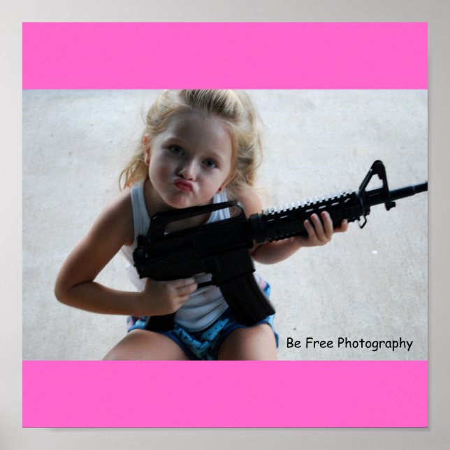 Badass Little Girl Poster (Front)
