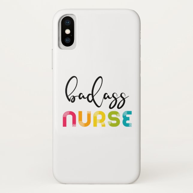 Badass Nurse Case-Mate iPhone Case (Back)