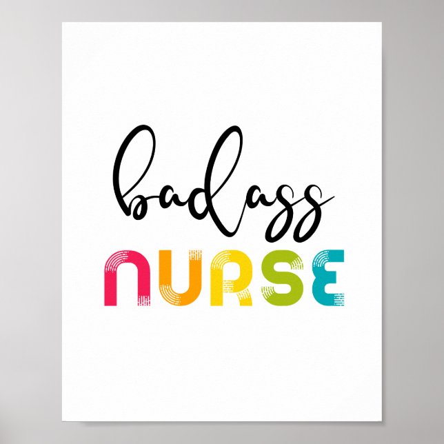 Badass Nurse Poster (Front)