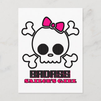 Badass Sailor's Girl Postcard