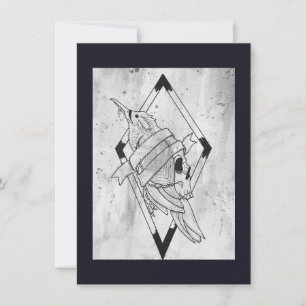 Badass Skull Card
