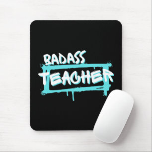 Badass teacher, Gifts For teachers Mouse Mat