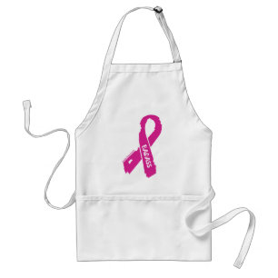 Badass/ torn ribbon...Breast Cancer Standard Apron