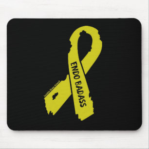 Badass/ torn ribbon...Endometriosis Mouse Mat