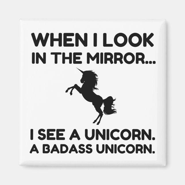 BADASS UNICORN MAGNET (Front)
