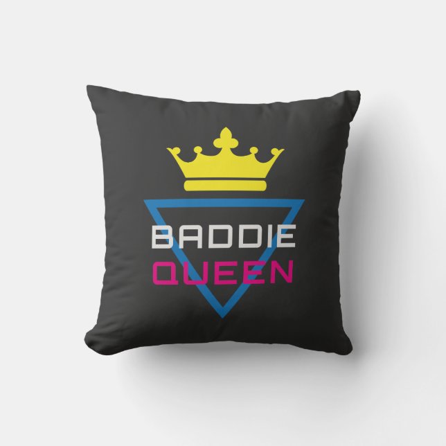 Baddie Queen Crown Y2K Cushion (Front)