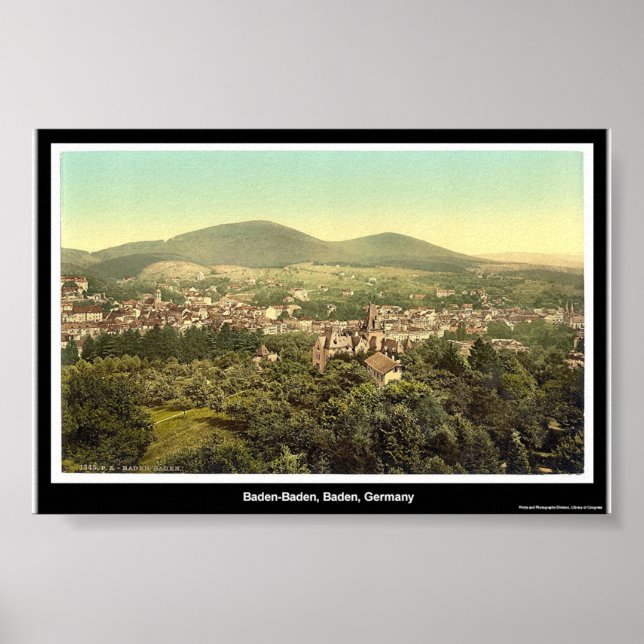 Baden-Baden, Baden, Germany Poster (Front)