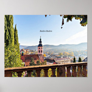 Baden-Baden, Germany, scenic landscape Poster
