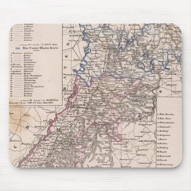 Baden, Germany Mouse Mat (Front)