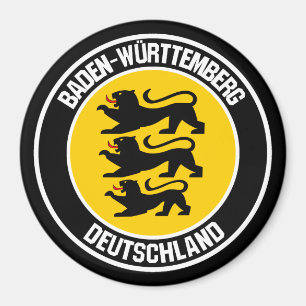Baden-Württemberg Round Emblem Magnet