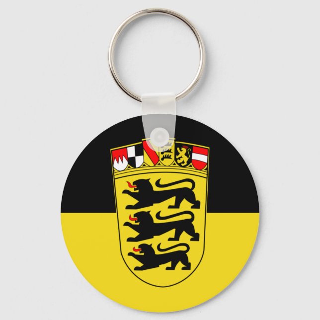 Baden-Württemberg(State, Greater Arms), Germany Key Ring (Front)