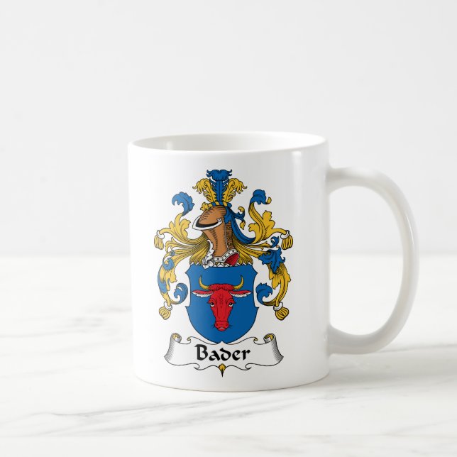 Bader Family Crest Coffee Mug (Right)