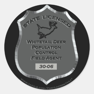 Badge # 30-06 Whitetail Deer Field Agent,  Sticker