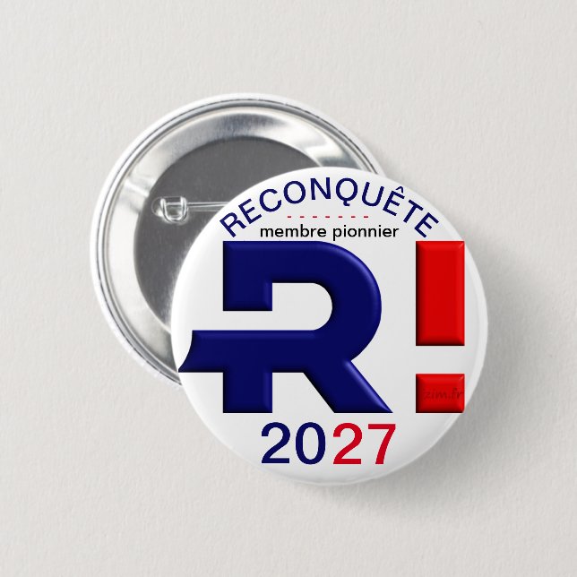 Badge 57 mm, Reconquest 2027 (Front & Back)