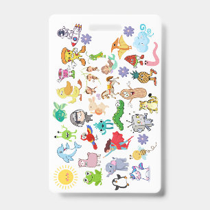 Badge Accessory (Cartoons & Food) ID Badge