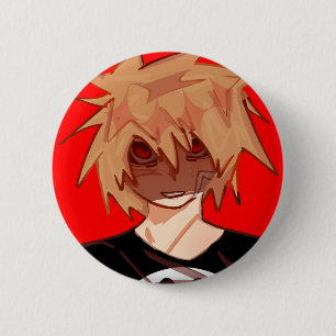 Badge, Bakugou Katsuki decorative pin. 6 Cm Round Badge