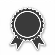 Badge black Custom-Cut Vinyl Sticker