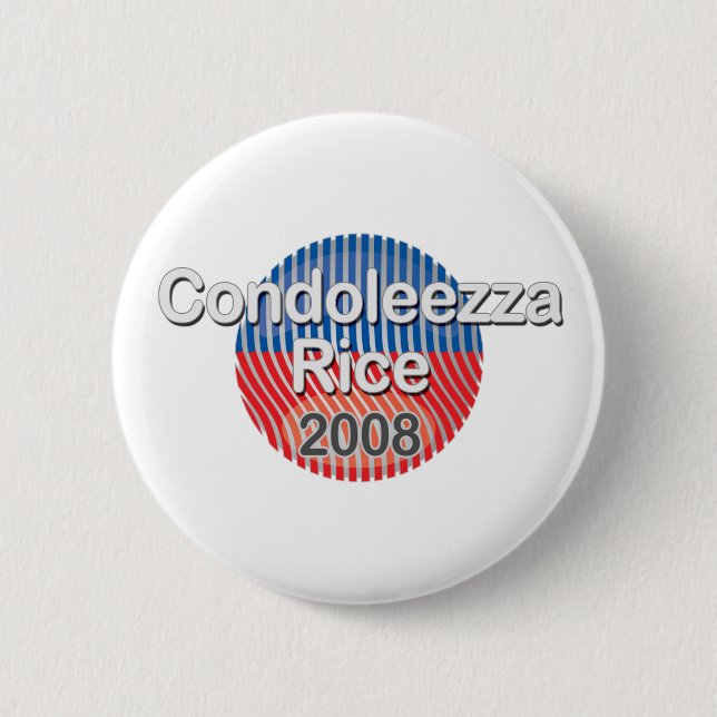 badge-condoleezzarice 6 cm round badge (Front)