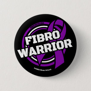 Badge...Fibro Pinback Button
