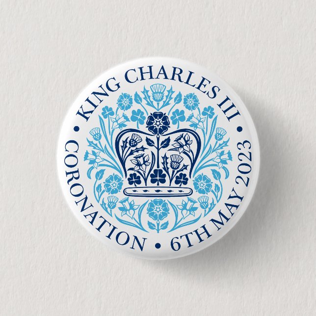 Badge for 2023 Coronation - Blue (Front)