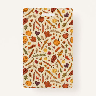 Badge for thanks giving ID badge