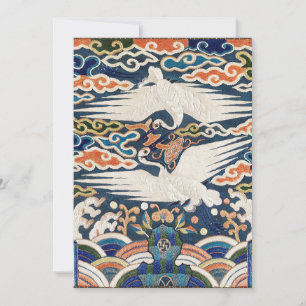 Badge Hyungbae of Upper Civil Rank with Two Cranes Invitation