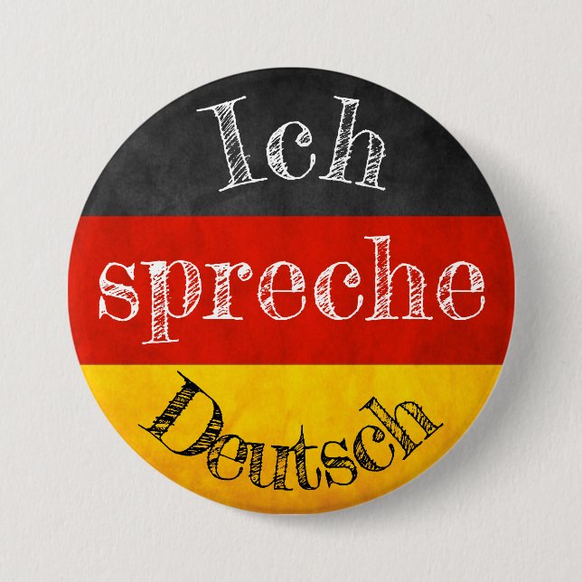 Badge ich flag Deutsch spreche (Front)