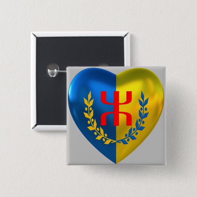 Badge like free Kabylia (Front & Back)