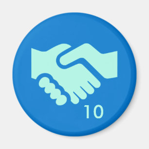 Badge Magnet - Handshake 10