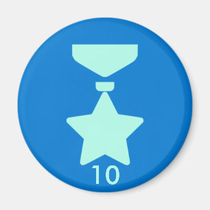 Badge Magnet - Medal 10