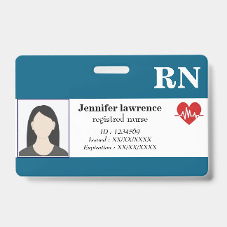 Badge | Medical Employee Photo ID Code on sale 