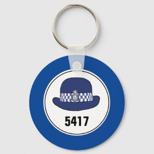 Badge Number. Police Woman WPC. Key Ring