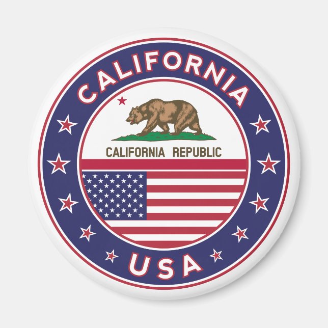 Badge of California Magnet (Front)