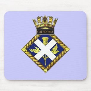 Badge of HMS Caledonia Mouse Mat