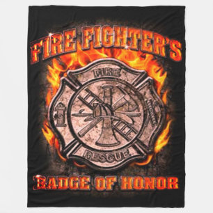 Badge Of Honour Fleece Blanket