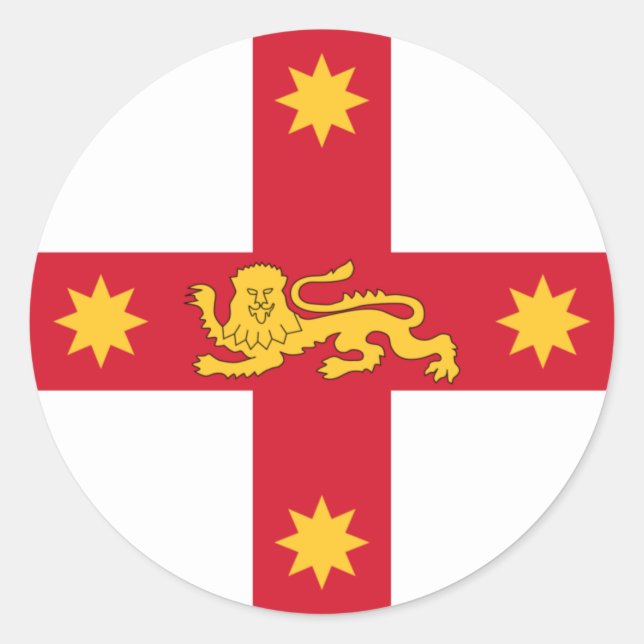 Badge of New South Wales, Australia Classic Round Sticker (Front)