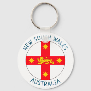 Badge of New South Wales, Australia Key Ring