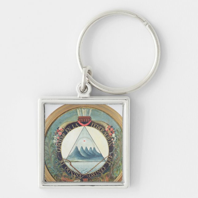 Badge of the Federation of Guatemala Key Ring (Front)
