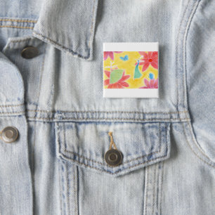 Badge Pastel Colour Rabbits Love & Joy