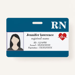 Badge   Promotional Medical Employee Photo Code ID Badge