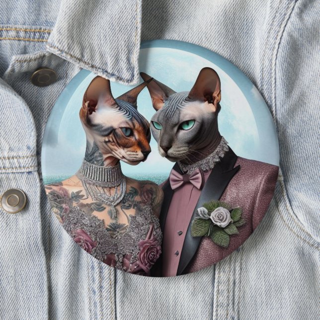 Badge Sphynx Cat Valentine Anniversary (In Situ)