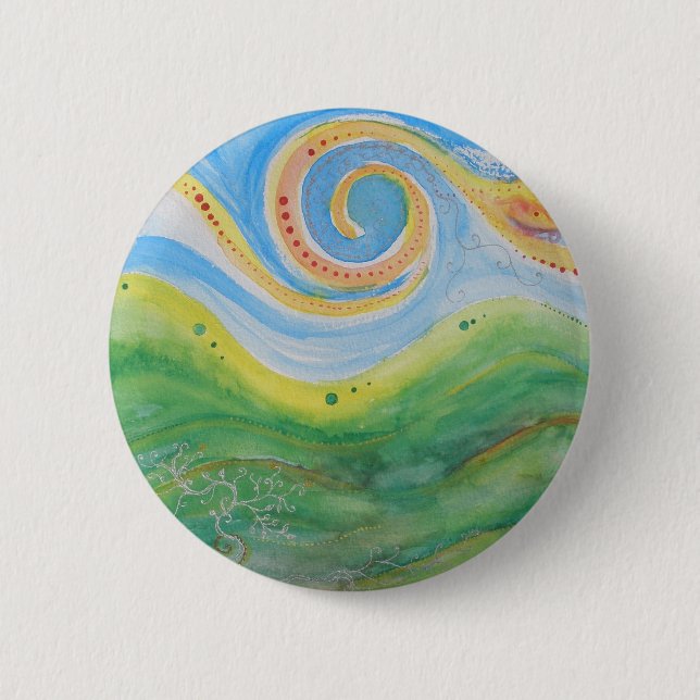 Badge Swirly Sky Rolling Hills (Front)