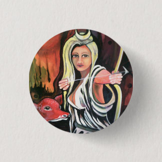 Badge: the Hunteress. 3 Cm Round Badge