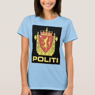 Badge the Norwegian Police Service, Norway T-Shirt