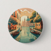 Badge Vintage 'Venice' - Evocation of Serenity