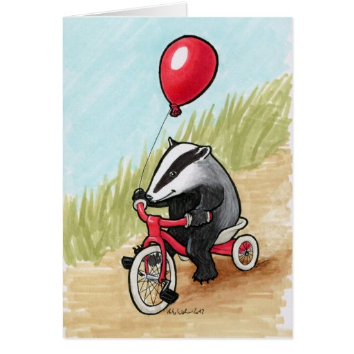 Image of Badger at Play card