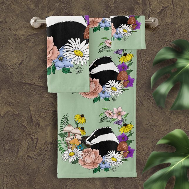 Badger Bath Towel Set (Creator Uploaded)
